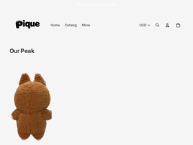 piqueshop.ca homepage screenshot