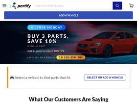 'partify.store' screenshot