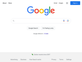 'google.uz' screenshot