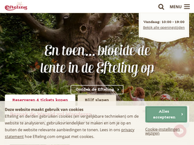'efteling.nl' screenshot