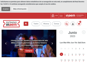 'entradasinaem.es' screenshot