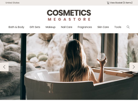 'cosmeticsmegastore.com' screenshot