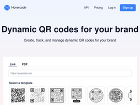 'hovercode.com' screenshot