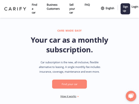 'carify.com' screenshot