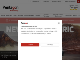 'pentagon-group.co.uk' screenshot