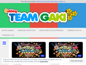 'teamgaki.com' screenshot
