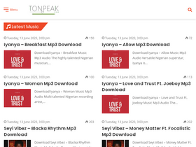 'tonpeak.com' screenshot