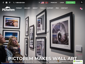 'pictorem.com' screenshot