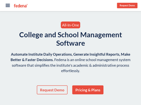 'fedena.com' screenshot