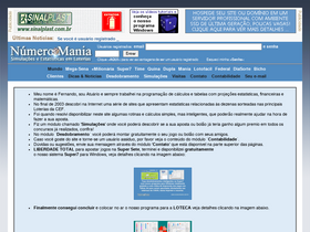 'numeromania.com.br' screenshot