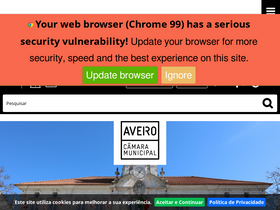 'cm-aveiro.pt' screenshot