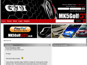 'mk5golfgti.co.uk' screenshot