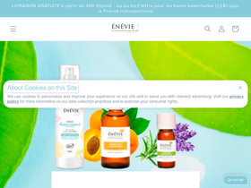 Enevie homepage screenshot
