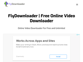 'flydownloader.com' screenshot