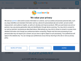 'cualesmiip.com' screenshot