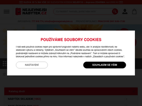 'nejlevnejsinabytek.cz' screenshot