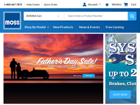 'mossmotors.com' screenshot