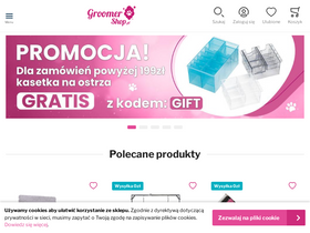 'groomershop.pl' screenshot