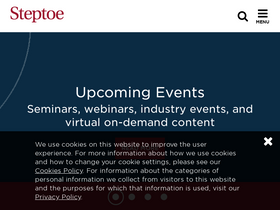 'steptoe.com' screenshot