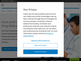 'factsandcomparisons.com' screenshot