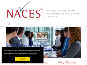 'naces.org' screenshot