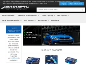 'xenons4u.co.uk' screenshot