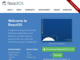 'reactos.org' screenshot