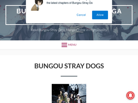 'read-bungoustraydogs.com' screenshot