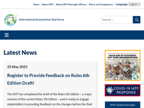 'iatfglobaloversight.org' screenshot