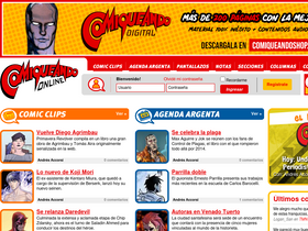 'comiqueando.com.ar' screenshot