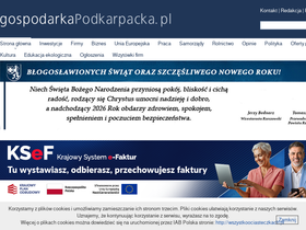 'gospodarkapodkarpacka.pl' screenshot