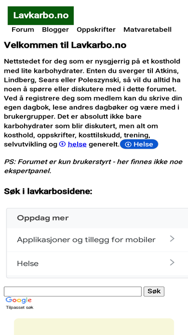 lavkarbo.no