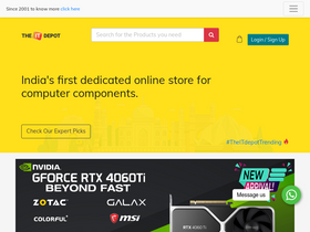 'theitdepot.com' screenshot