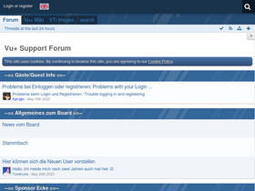 'vuplus-support.org' screenshot
