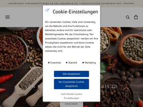 'schuhbeck.de' screenshot