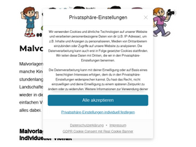 'malvorlagen-seite.de' screenshot