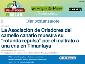 'diariodelanzarote.com' screenshot