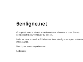 '6enligne.net' screenshot