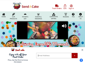 'sendacake.com' screenshot