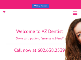 'azdentist.com' screenshot