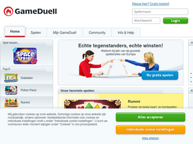 'gameduell.nl' screenshot