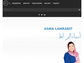 'asma-lamrabet.com' screenshot