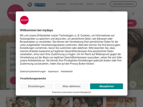 'mydays.de' screenshot