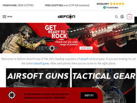 'defconairsoft.co.uk' screenshot