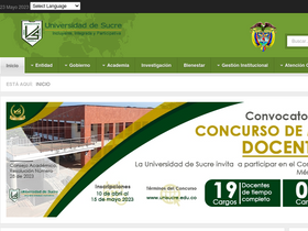 'nueva.unisucre.edu.co' screenshot