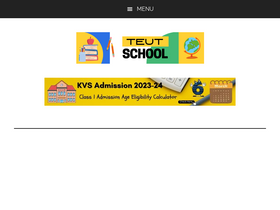 'teutschool.in' screenshot