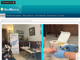 'edumedical.ro' screenshot