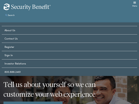 'securitybenefit.com' screenshot