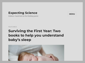 'expectingscience.com' screenshot