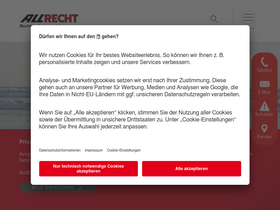 'allrecht.de' screenshot